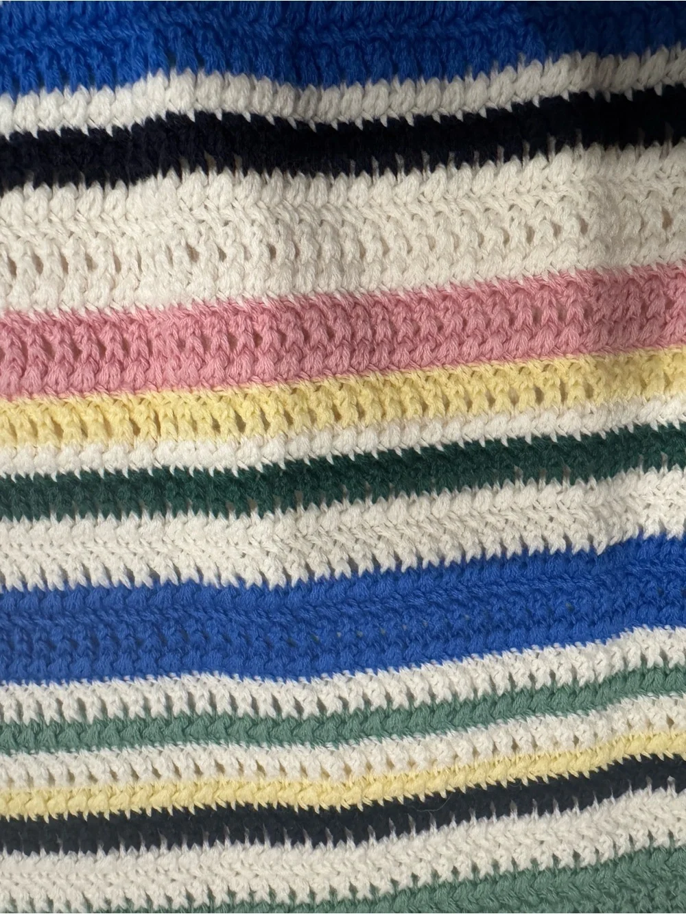 Abercrombie & Fitch Crochet Stripe Maxi Dress